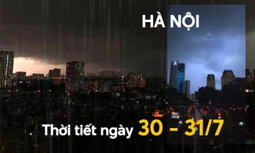 Khi nào mưa dông kéo dài ở Hà Nội mới dứt?
