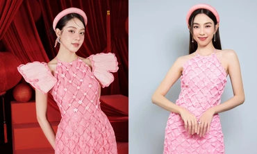 Hoa hậu Thùy Tiên, Thanh Thủy khoe sắc tựa cánh hoa đào với áo dài