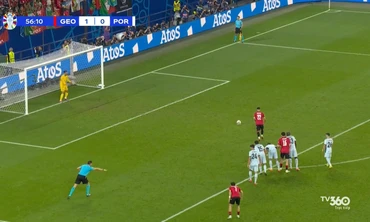 Highlights Bồ Đào Nha vs Georgia: Brazil châu Âu ngậm trái đắng, Georgia làm nên lịch sử