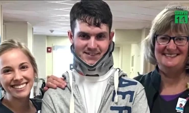 'Rụng đầu' sau tai nạn, chàng trai vẫn sống sót thần kỳ