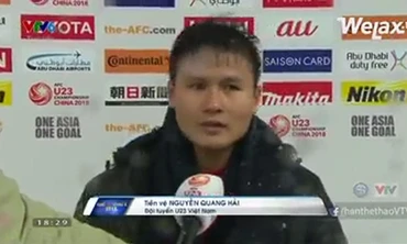 Quang Hải rớm nước mắt tiếc nuối phát biểu sau trận chung kết