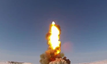 Cận cảnh vụ phóng tên lửa đánh chặn mới 53Т6М của hệ thống A-235 Nudol