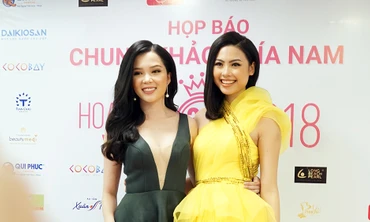 Dàn hoa hậu, người đẹp 'đổ bộ' họp báo Chung khảo Hoa hậu Việt Nam 