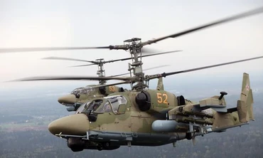 Trực thăng 'cá sấu' Ka-52 Nga phá hủy các thiết bị quân sự Ukraine