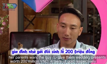 Bất ngờ với màn ứng xử của chàng trai khi nhà gái thách cưới 200 triệu đồng ở show hẹn hò