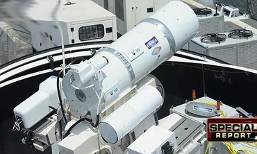 Sức mạnh khủng khiếp của pháo laser trên tàu chiến Mỹ 