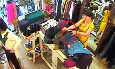 Cận mặt “nữ tặc” móc trộm iPhone 6 Plus trong tích tắc