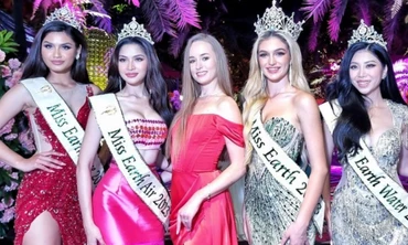 Cô gái "chiếm spotlight" giây phút đăng quang của Hoa hậu Trái Đất 2023