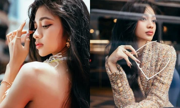 Á hậu Minh Kiên còn có một điểm cực phẩm ngoài mái tóc dài ấn tượng