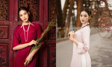 Bí kíp chọn phụ kiện của Hoa hậu Đỗ Thị Hà khi chụp ảnh áo dài Tết