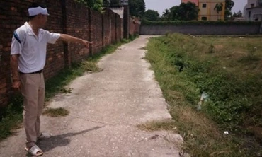 Hiện trường nơi xảy ra vụ việc.