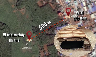 Nữ sinh lớp 11 bị nước cuốn trôi cách miệng cống 500 m