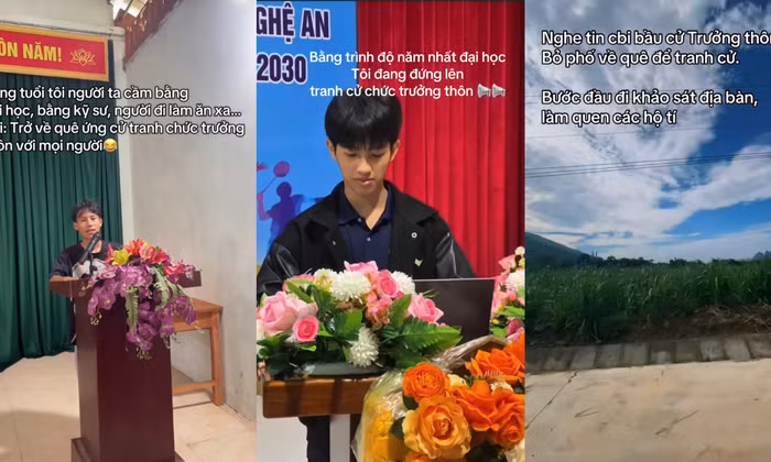 Trào lưu về quê, tranh cử chức "trưởng thôn" của Gen Z gây sốt mạng xã hội