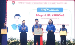 Lưu Văn Bổng - Sinh viên Trường Đại học Sao Đỏ là tấm gương tiêu biểu trong công tác Đoàn và phong trào thanh niên