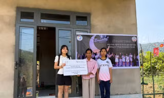 Dự án thiện nguyện Projet Émerveillé của học sinh Trường Quốc tế Pháp tặng nhà cho gia đình khó khăn ở Quảng Trị 