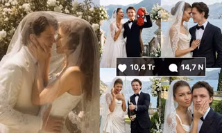 Hình cưới mới nhất của Zendaya và Tom Holland gây xôn xao, hút hơn 5 triệu lượt xem