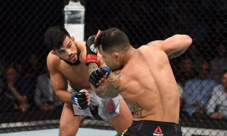 Nasrat Haqparast ra đòn cực mạnh hạ knock-out đối thủ.