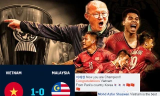 Nhiều CĐV quốc tế gửi lời chúc mừng đội tuyển Việt Nam.