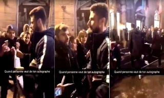 Giroud nhanh chóng bỏ đi sau khi bị CĐV Pháp phớt lờ.