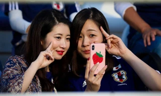 Nhan sắc ngọt ngào của bóng hồng Nhật Bản ở Asian Cup 