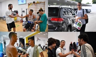 Ronaldo được đồng đội mới chào đón nồng nhiệt