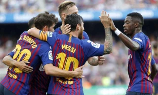 Barcelona phải rất nhọc nhằn mới có được chiến thắng.