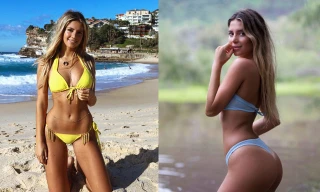 Đường cong hút mắt của bạn gái Chicharito