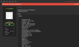 Thông tin được cho là của nhân viên Con Cưng.