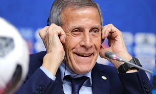 HLV Oscar Tabarez đã hết lời khen ngợi màn trình diễn của các học trò.