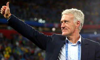 HLV Deschamps rất hài lòng với màn trình diễn của các cầu thủ Pháp trong trận thắng trước Bỉ.