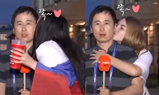 Nam phóng viên bị ‘cưỡng hôn’ khi tác nghiệp World Cup