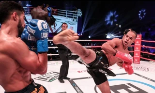 Raymond Daniels có 2 pha ra đòn cực mạnh để hạ gục Wilker Barros.