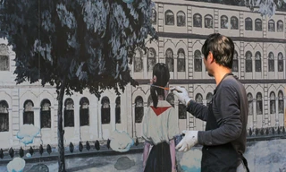 Bắt đầu chỉnh trang phố bích họa Phùng Hưng 