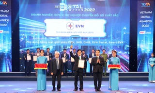 EVN nhận giải thưởng doanh nghiệp chuyển đổi số xuất sắc Việt Nam năm 2022