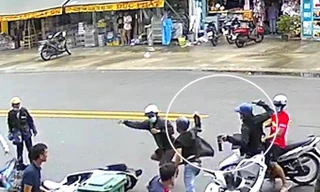 Nhóm trộm xịt hơi cay chống trả người vây bắt ở Bình Dương