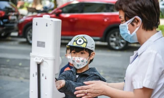 Trường tiểu học ở Hà Nội gấp rút chuẩn bị đón học sinh học trực tiếp