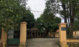 Trụ sở TAND huyện Cao Phong nơi ông Huy làm việc. 