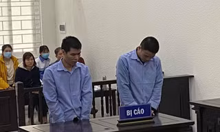 Các bị cáo tại tòa.