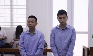 Các bị cáo tại tòa.