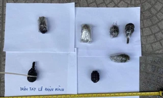 Tang vật trong vụ việc. Ảnh TTXVN.