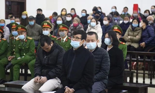 Các bị cáo trong nhóm phát kiển mạng lưới đa cấp của Liên Kết Việt.