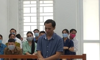 Bị cáo Vũ Khánh Sơn tại tòa.