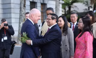 Lễ đón Thủ tướng Phạm Minh Chính thăm chính thức New Zealand