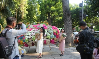 Nhếch nhác con đường đẹp nhất Hà Nội nhiều 'nàng thơ' đổ xô check-in