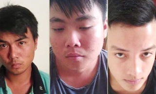 Ba đối tượng Long, Thuận, Chiến tại cơ quan điều tra