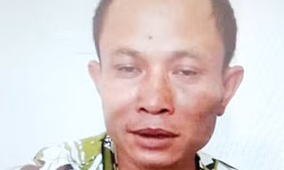 Đối tượng Nguyễn Văn Quân tại cơ quan điều tra