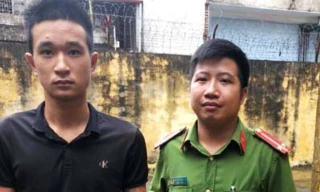 Một trong các đối tượng bị công an bắt giữ