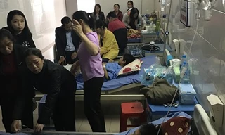 4 em học sinh bị thương nặng đang được điều trị tại Bệnh viện Đa khoa Trung ương Thái Nguyên