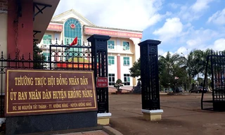 Trụ sở UBND huyện Krông Năng, nơi ông Sáu từng công tác