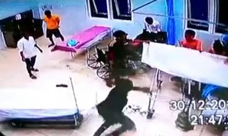 Nhóm đối tượng tấn công 3 người bị thương bệnh viện bị camera an ninh ghi hình